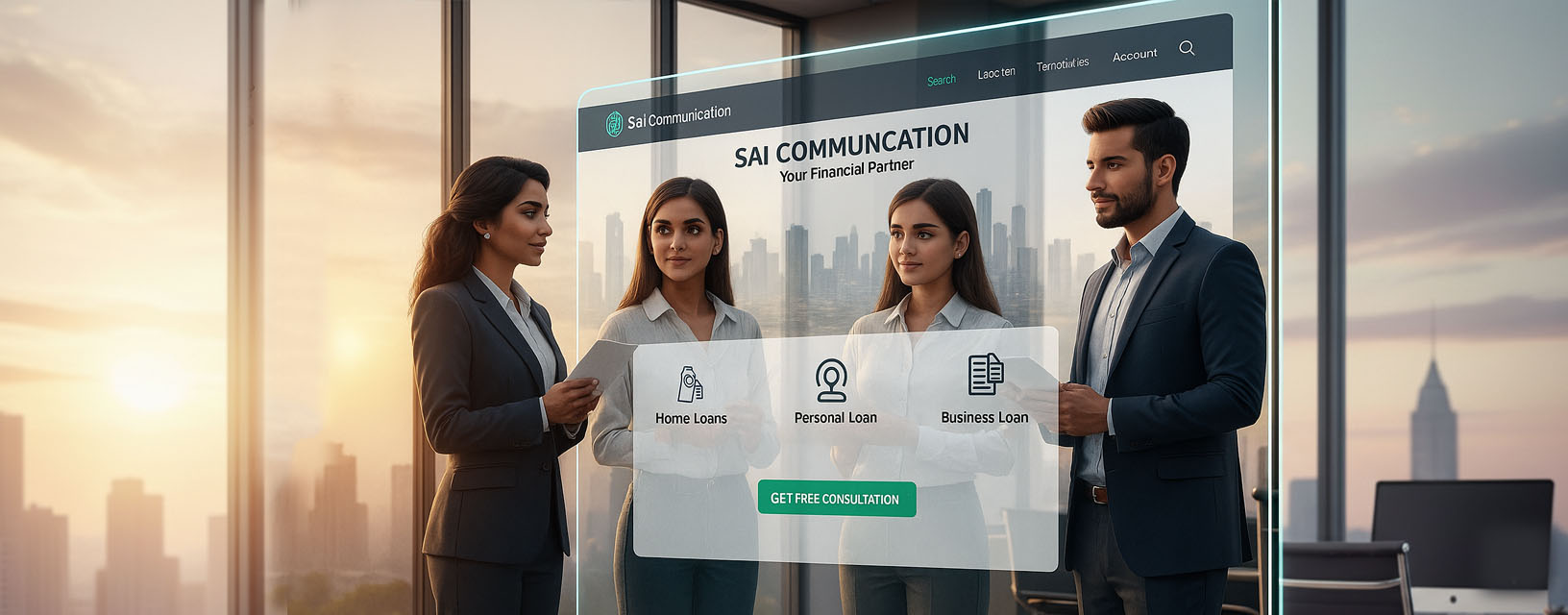 Sai Communication Financial Services Banner